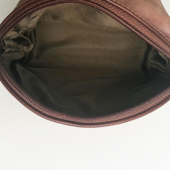 Coach Cosmetic Case Sheridan Collection Red & Tan Leather 4308 NIB NOS Vintage - Picture 9 of 13